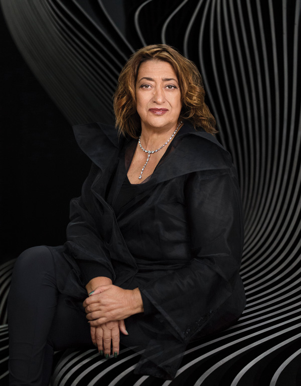 A portrait of Hadid (photo by Mary McCartney)